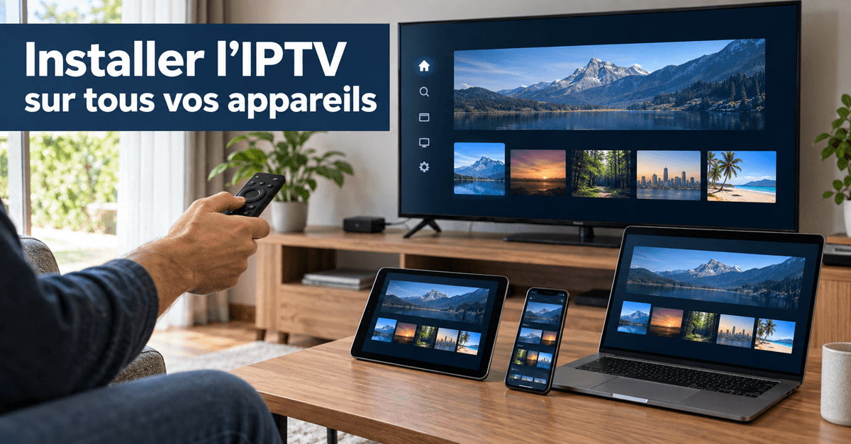 Installation de l’IPTV sur un téléviseur, un ordinateur et des appareils mobiles